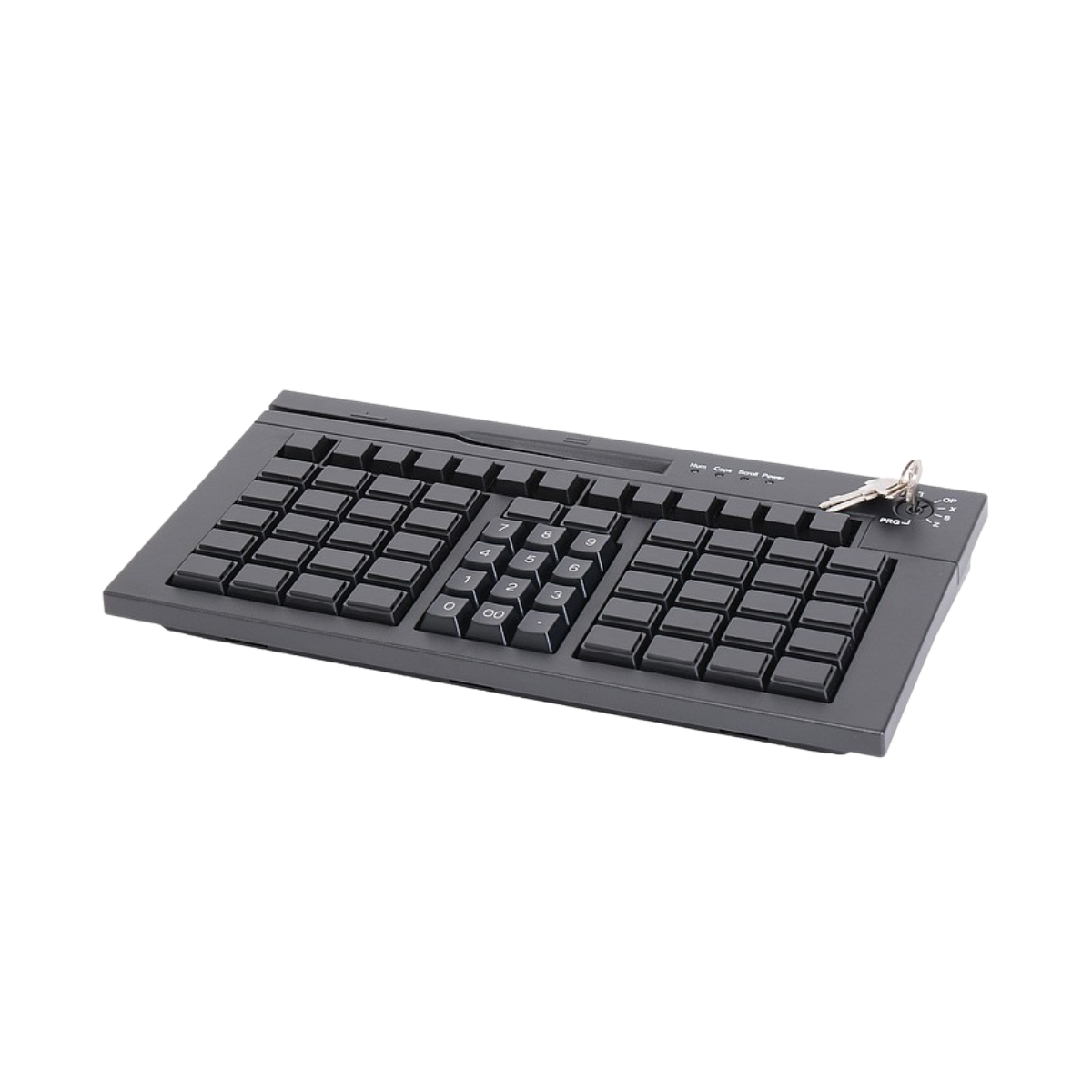 Клавиатура программируемая Poscenter S67B (мод. 63 клавиши, MSR, ключ, USB, 3,0 м.), черная
