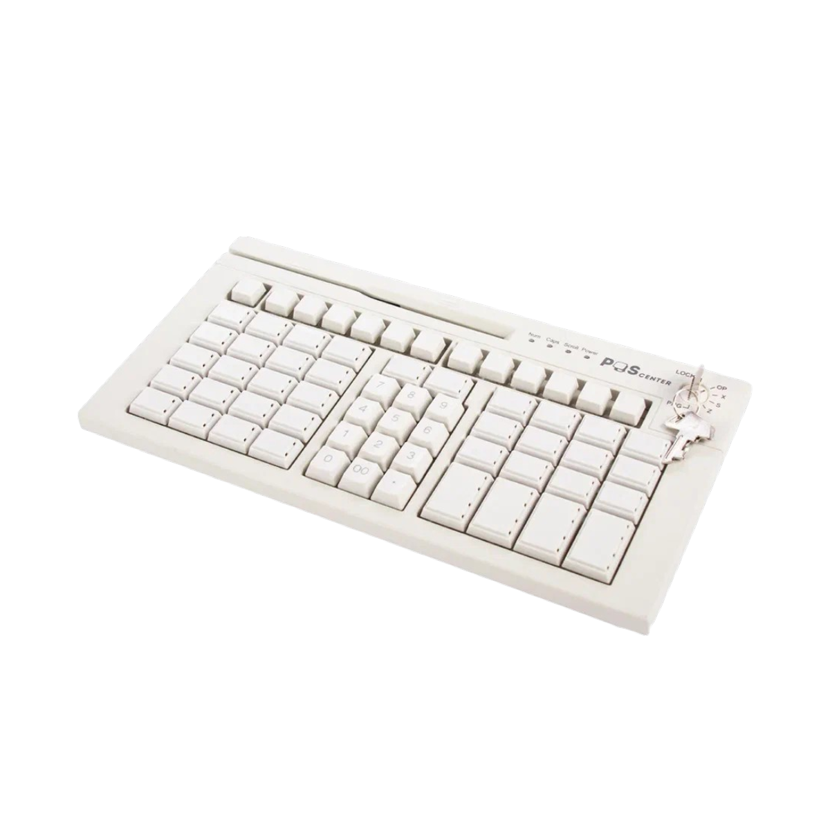 Клавиатура программируемая Poscenter S67 Lite (67 клавиш, ключ, USB), белая, арт. PCS67WH
