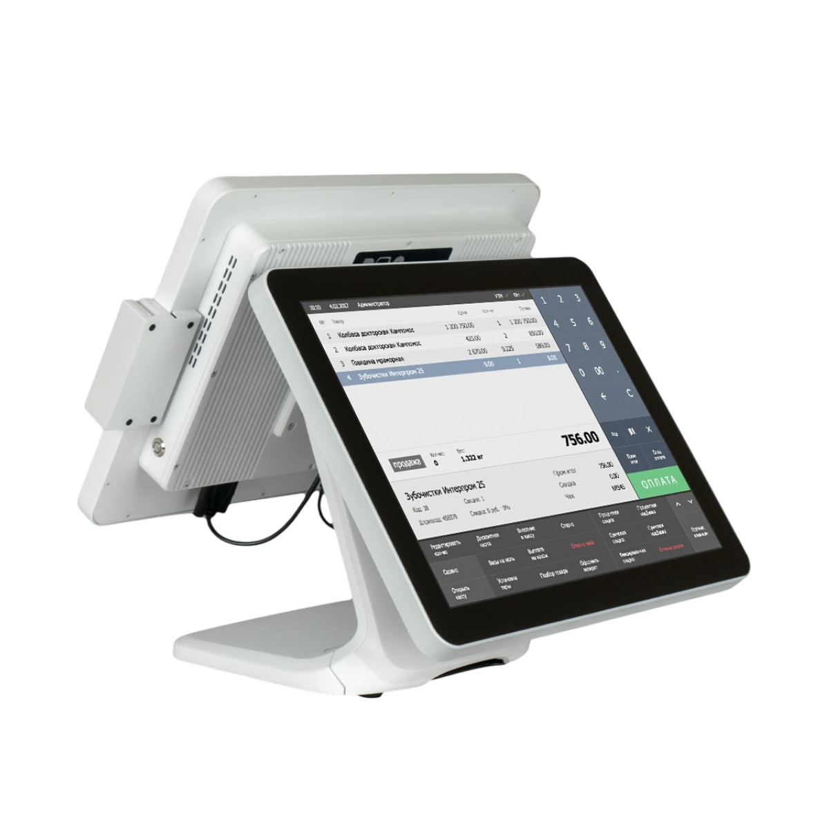 Монитор покупателя 15" с установочным комплектом для POS101-15/POS101-17 БЕЛЫЙ