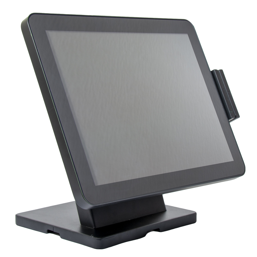 Сенсорный моноблок POSCenter POS90 (15", PCAP, J3455, RAM 4Gb, DDR3L 1.35V 1600MHz, SSD M2SATA 128Gb, 8*USB, 2*COM, HDMI, VGA, LAN, MSR) без ОС